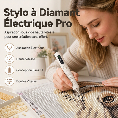💎🖊️ -60% ! ✨Stylo à Diamants Électrique Rechargeable – Précision & Confort pour Bricolage.