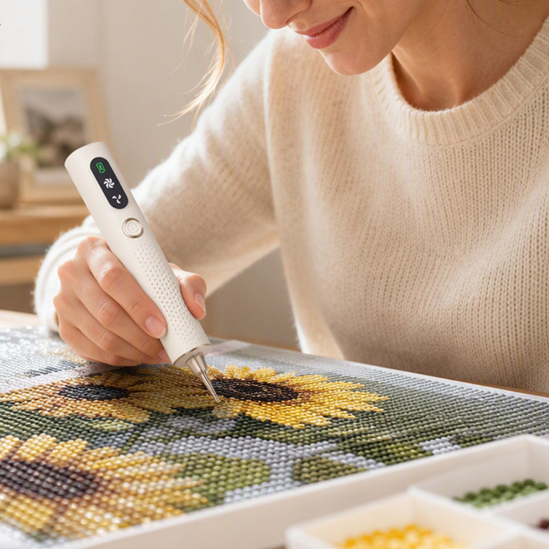 💎🖊️ -60% ! ✨Stylo à Diamants Électrique Rechargeable – Précision & Confort pour Bricolage.