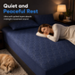 ⏳Time-Limited Special⏰Waterproof Fitted Sheet – Solid Color Machine Washable Mattress Protector Cover, Soft Breathable Bed Cover for Bedroom, Guest Room & Dorm ✨