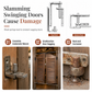 📢📢50% OFF !! ⏰Stainless Steel Double Acting Closing Hinge Set for Saloon Cafe and Bar Doors